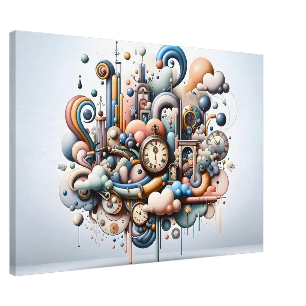 Colorful whimsical clockwork fantasy from Canvas Pastel Mechanica PixiOnyx textured surreal dream