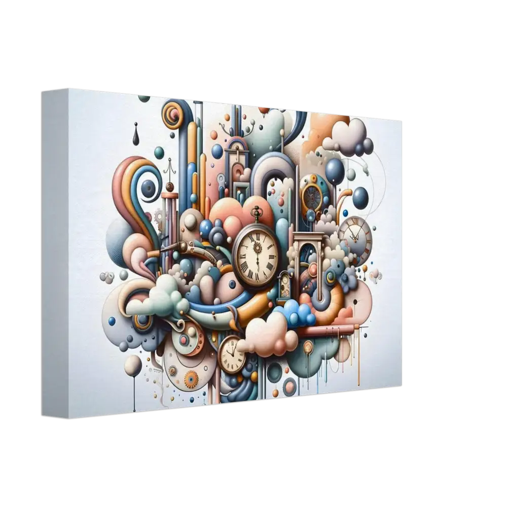 Whimsical clockwork fantasy canvas from PixiOnyx Pastel Mechanica collection