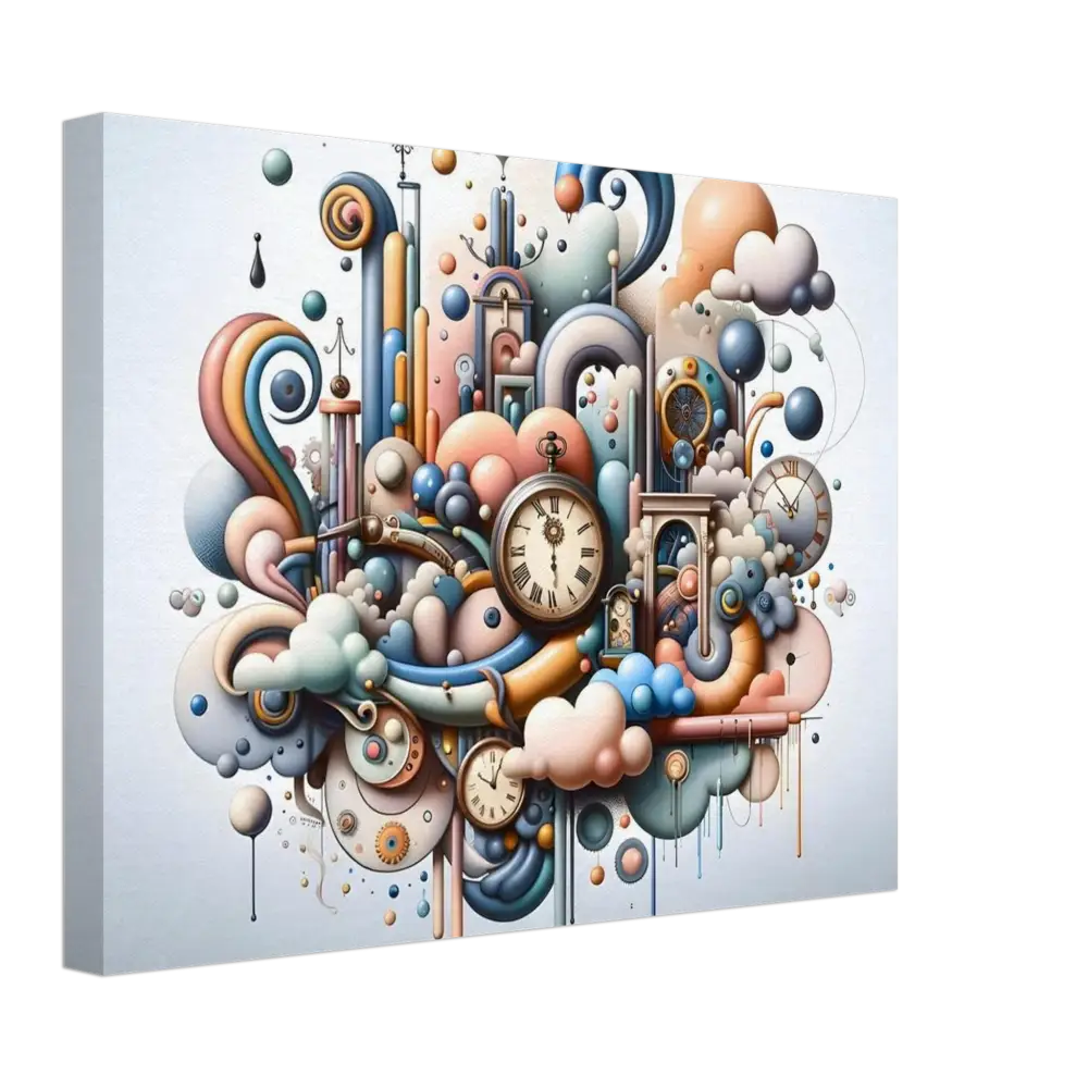 Whimsical clockwork fantasy art from Canvas Pastel Mechanica PixiOnyx Textured Surreal Dream