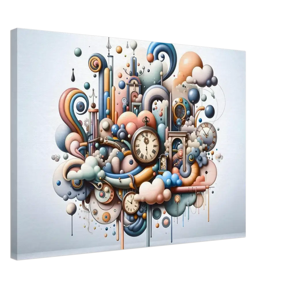 Whimsical clockwork fantasy art on Canvas Pastel Mechanica Surreal Dream by PixiOnyx