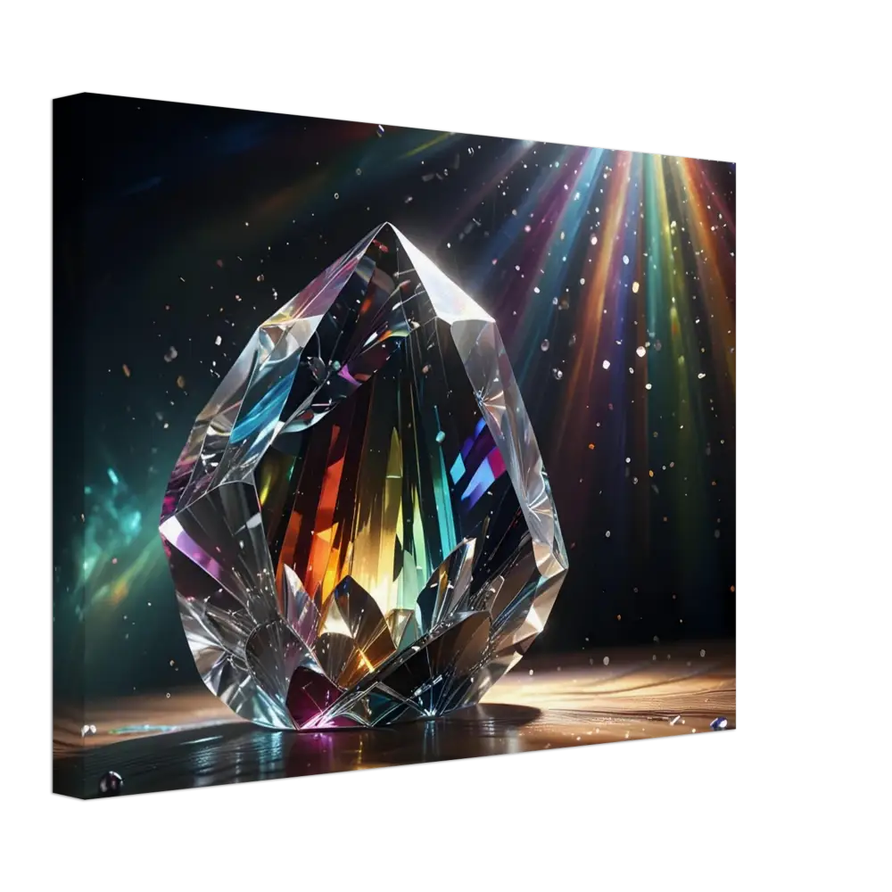 Rainbow-refracting crystal from Canvas – Prismatic Splendor | PixiOnyx Rainbow Reverie