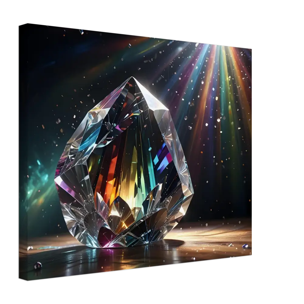 Rainbow-filled crystal from Canvas Prismatic Splendor PixiOnyx Rainbow Reverie product