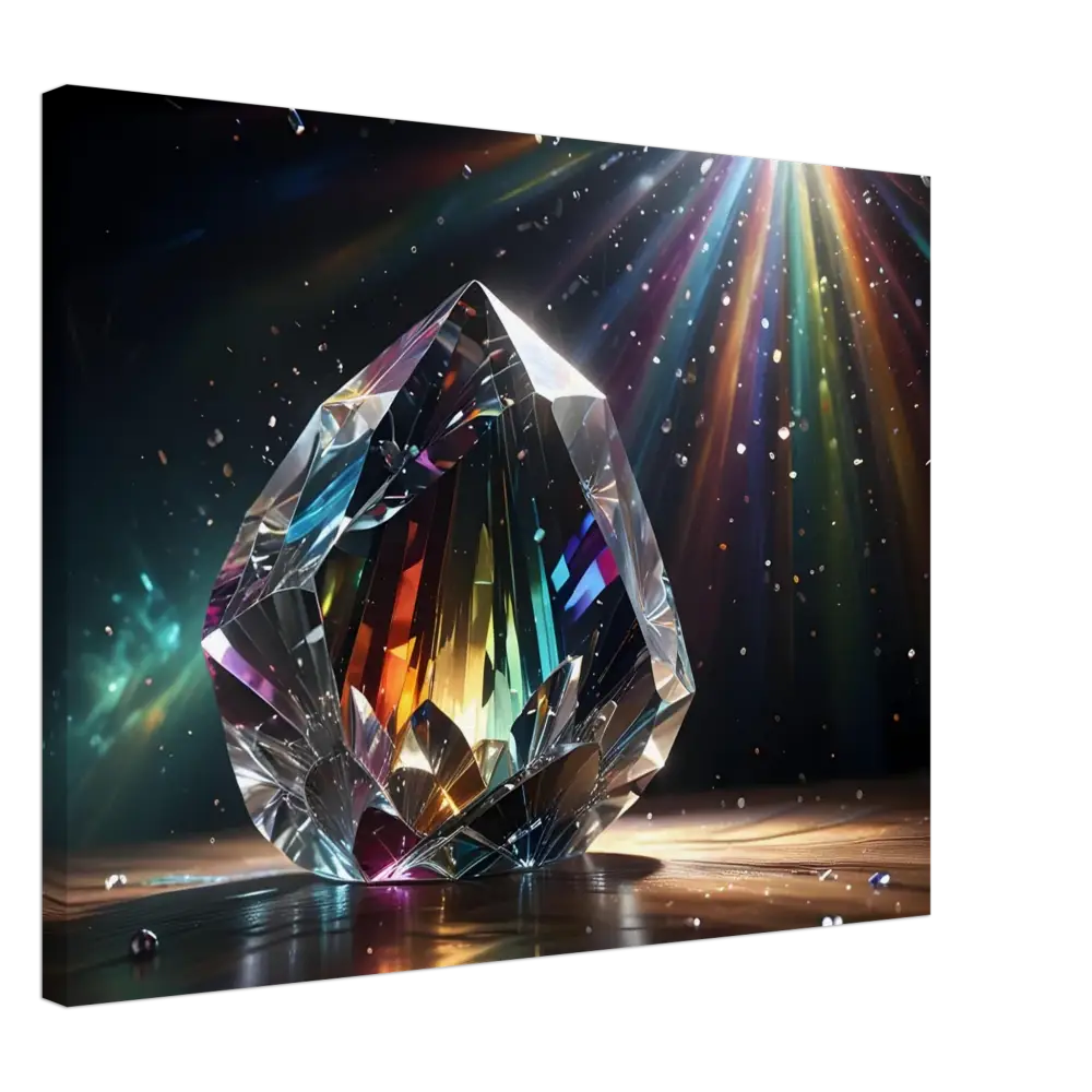 Iridescent crystal gemstone from Canvas Prismatic Splendor PixiOnyx Rainbow Reverie