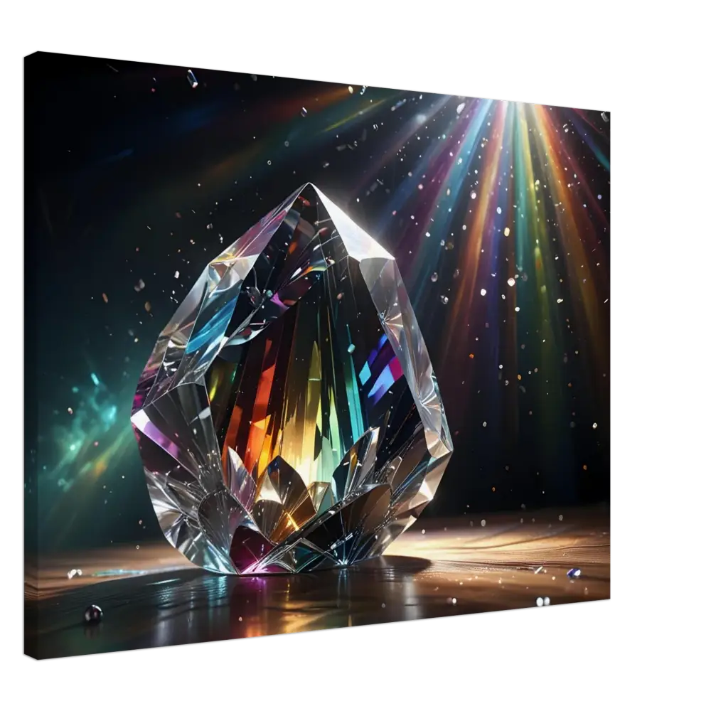 Rainbow-refracting crystal from Canvas Prismatic Splendor PixiOnyx Rainbow Reverie