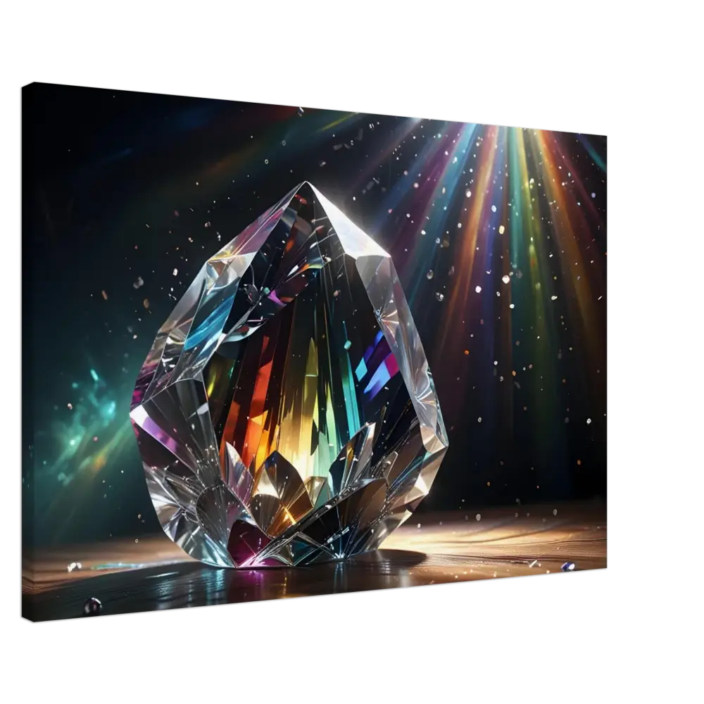 Iridescent crystal gemstone from Canvas Prismatic Splendor PixiOnyx Rainbow Reverie collection