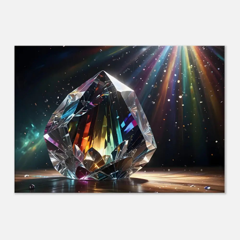 Colorful rainbow-refracting crystal from Canvas Prismatic Splendor PixiOnyx Rainbow Reverie