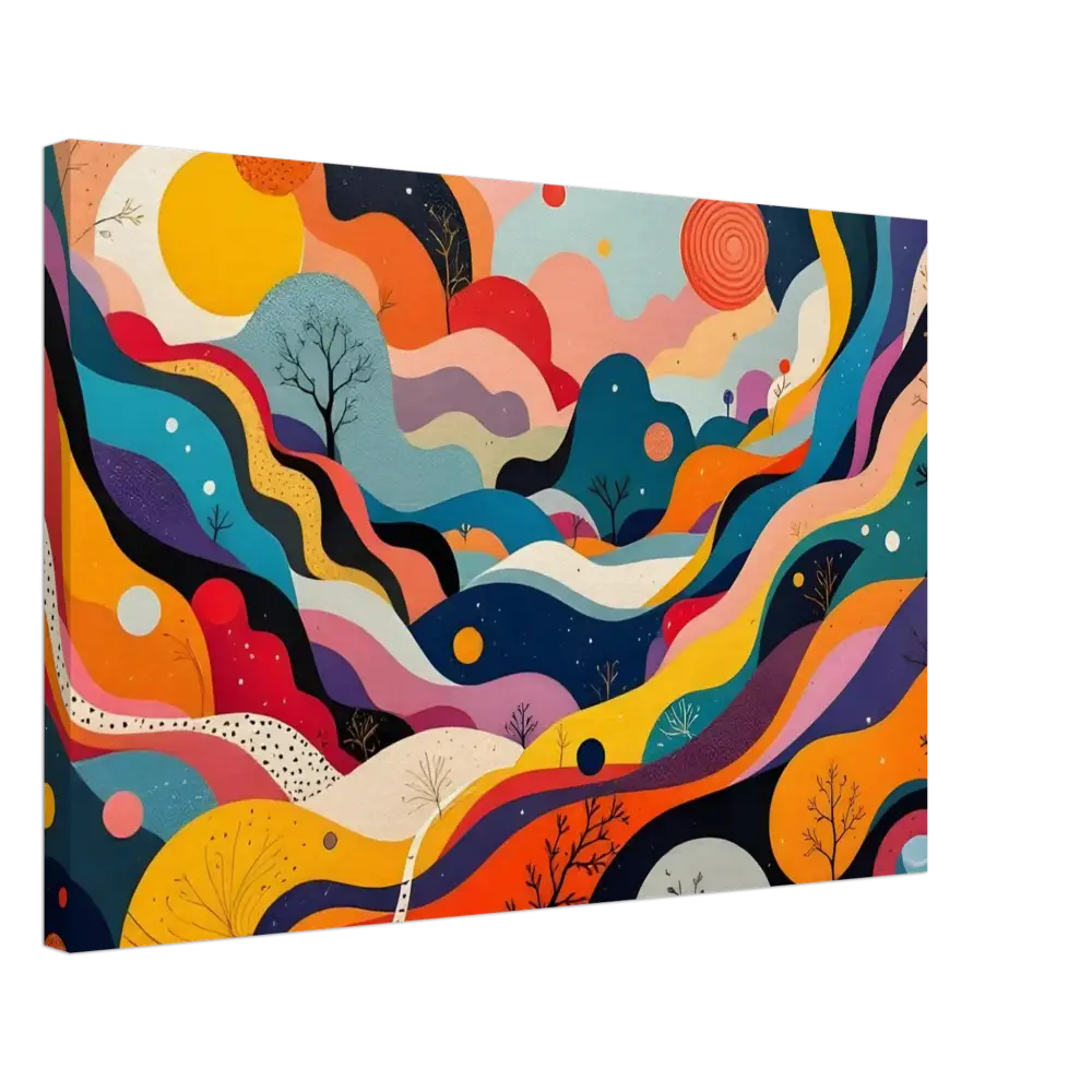 Abstract colorful landscape painting from Canvas Psychedelic Landscape Flowstate series