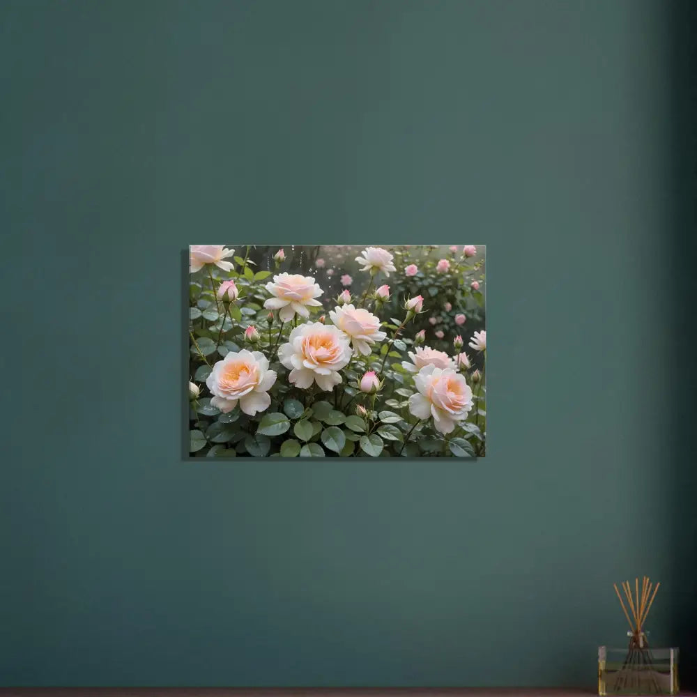 Floral canvas print from Canvas Soft Petal Symphony by PixiOnyx Botanical Dreamscape
