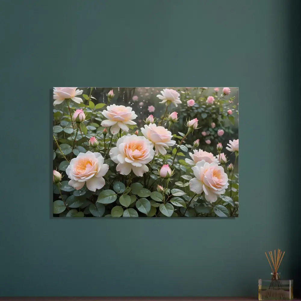 Floral canvas print from PixiOnyx Botanical Dreamscape Soft Petal Symphony collection