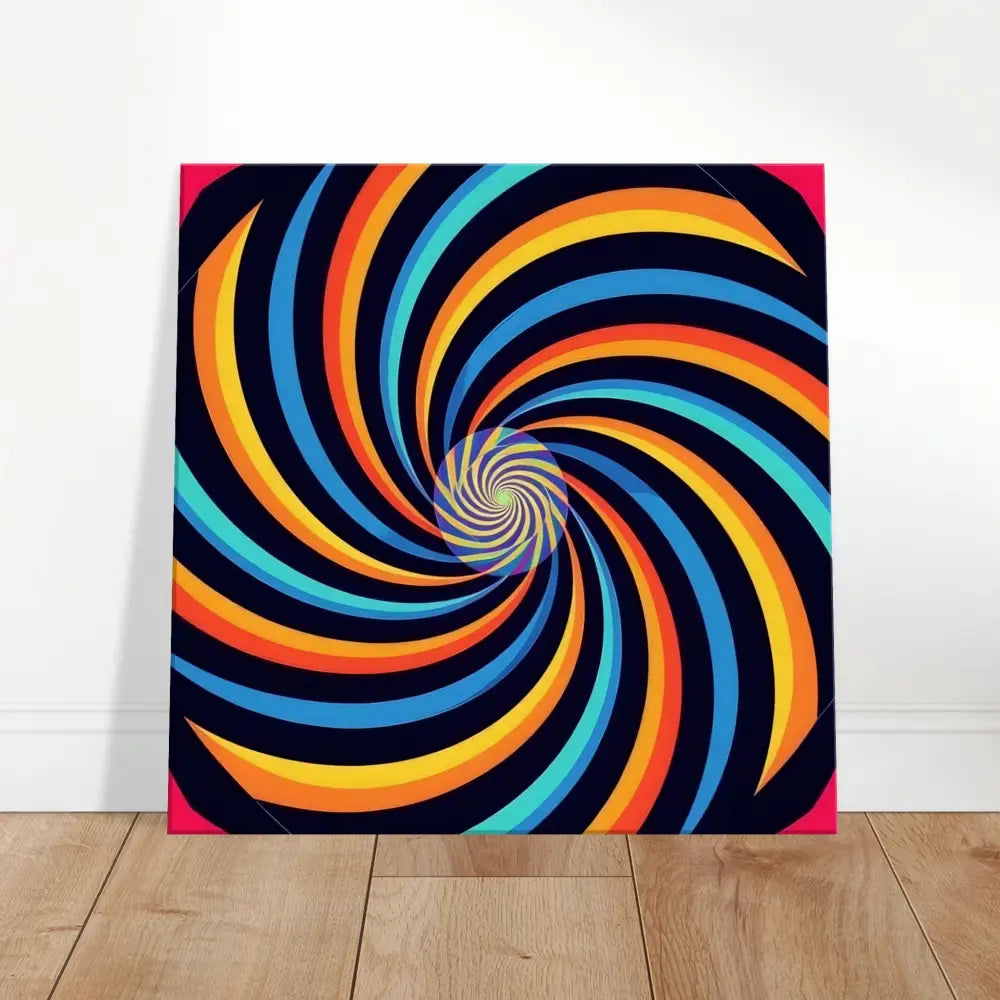 Colorful spiral artwork on Canvas Spirograph Swirl by PixiOnyx Modern Geometry