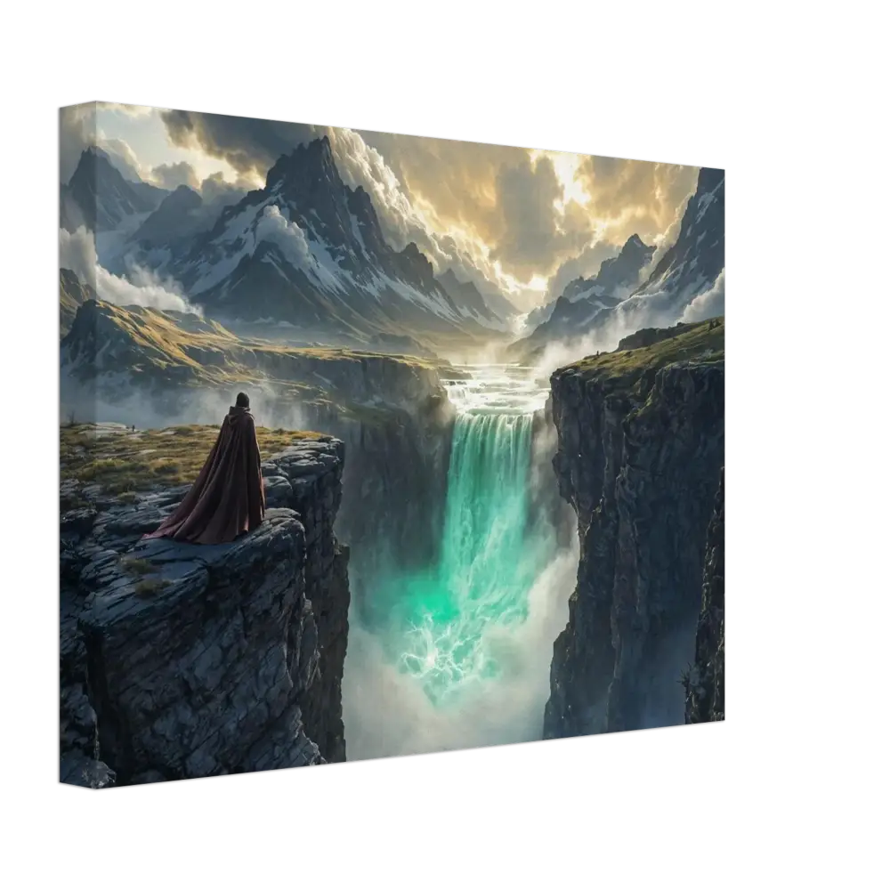 Canvas print of a fantasy landscape from The Edge of Silence by PixiOnyx