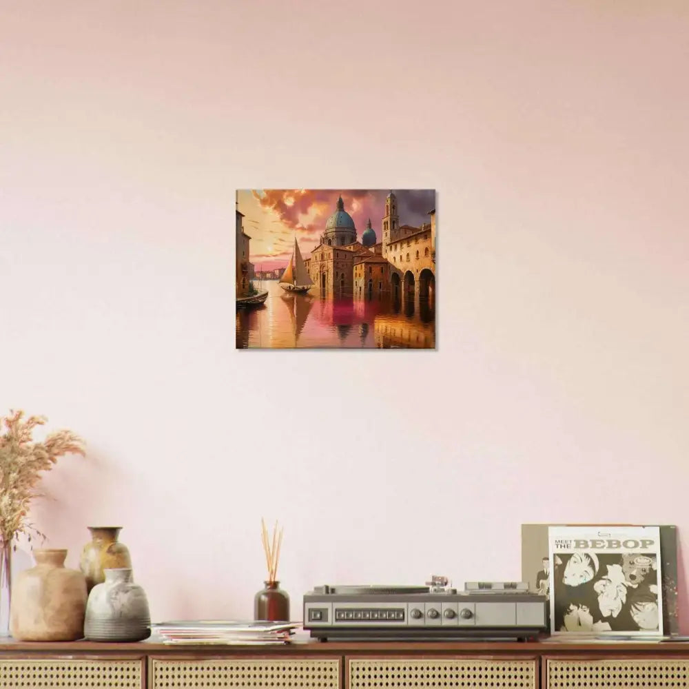 Vibrant Venetian Reverie painting on artist-grade cotton canvas with fade-resistant archival inks