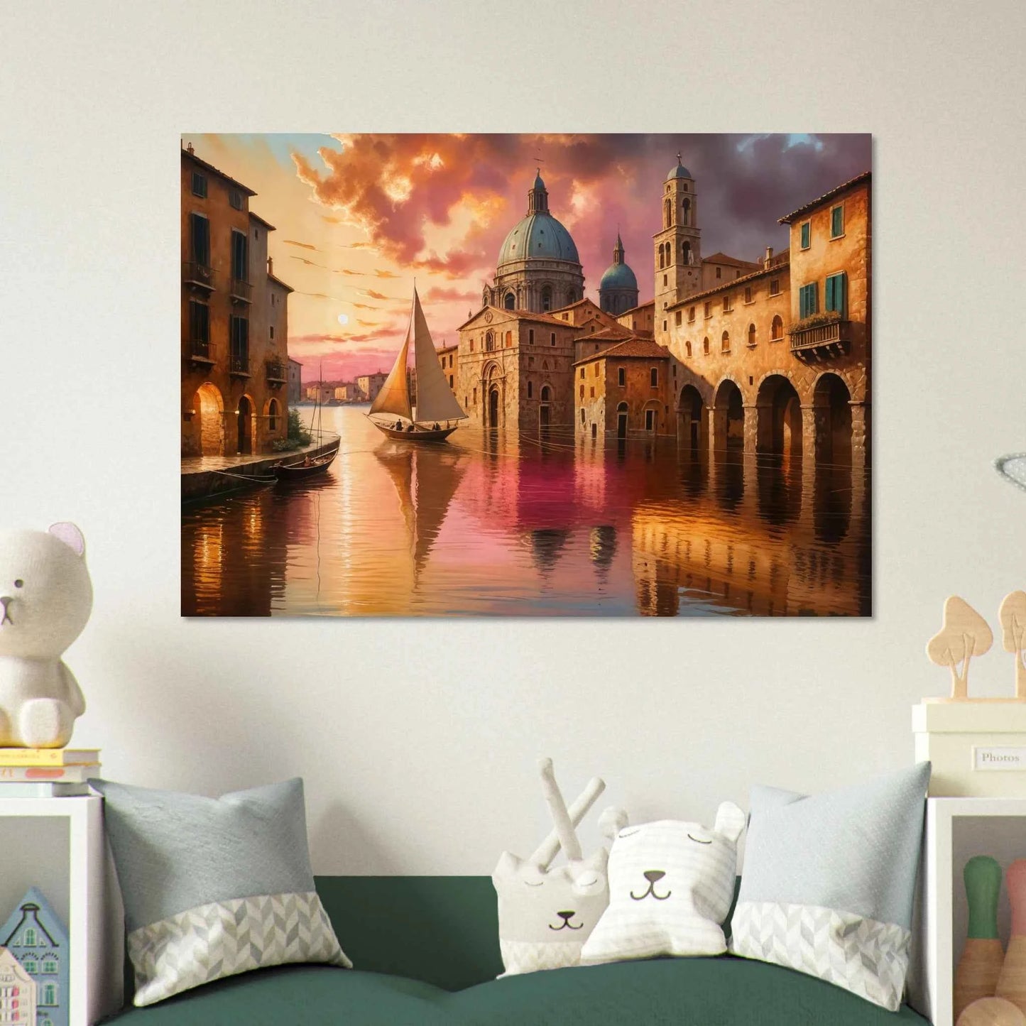 Aluminum Print – Venetian Reverie | PixiOnyx Luminous Depth Series