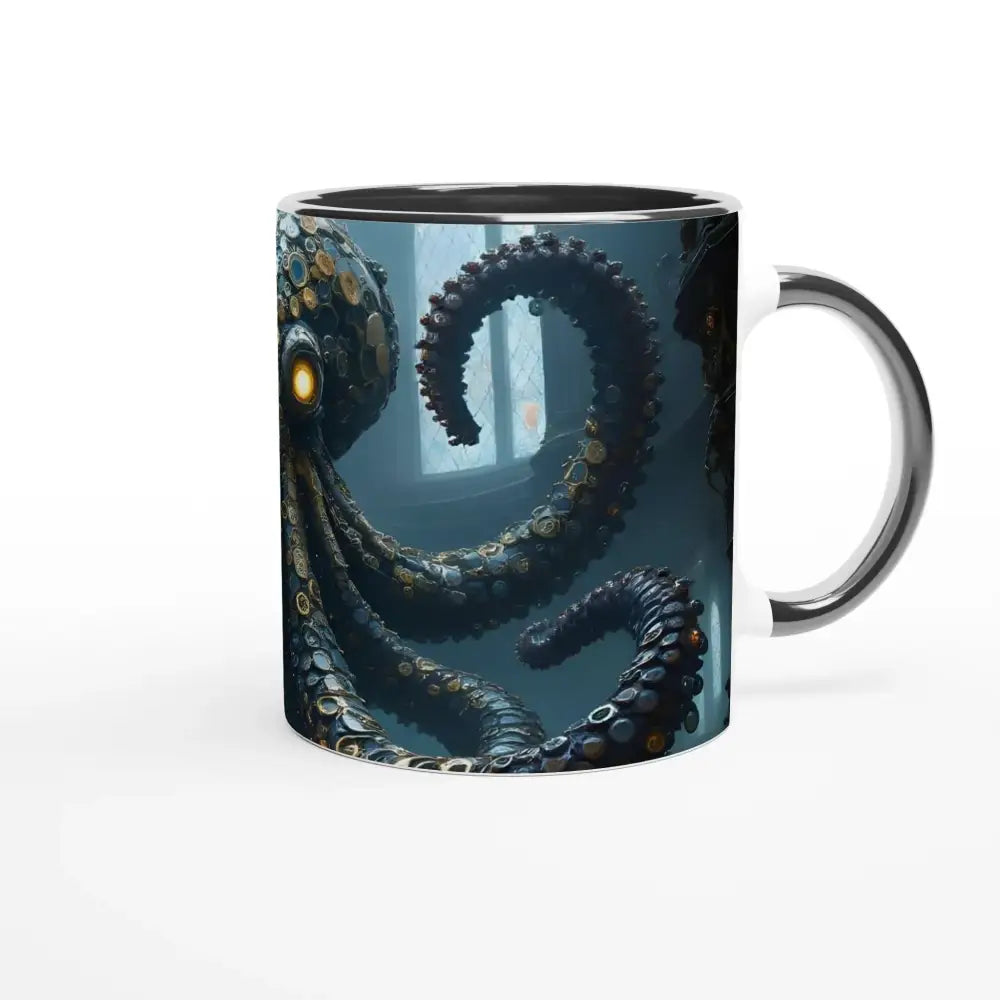 Octopus-themed Gothic Clocktopus Mug with tentacle design and unique octopus artwork