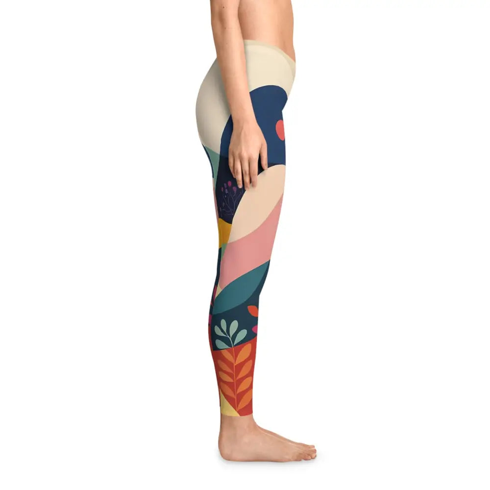 Colorful patterned floral leggings from PixiOnyx Statement Fit activewear for women