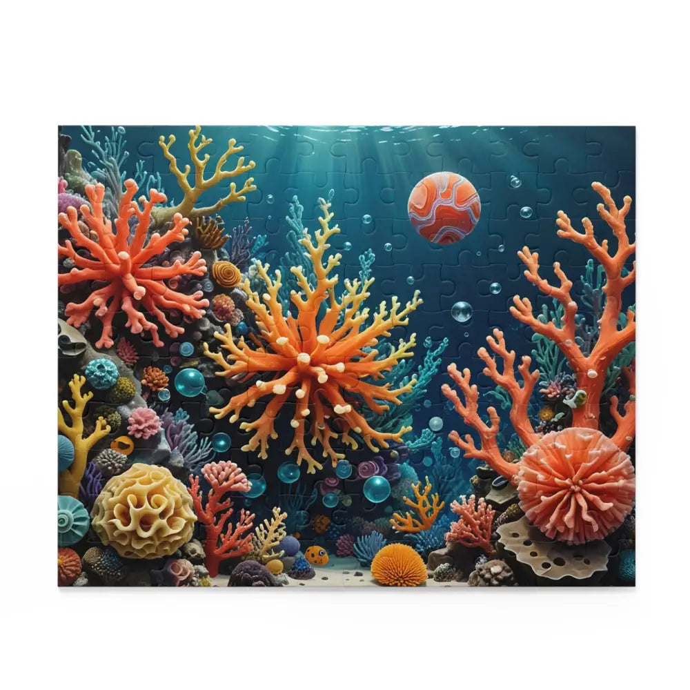 Colorful coral reef jigsaw puzzle titled Coral Reverie Underwater Dreamscape by PixiOnyx