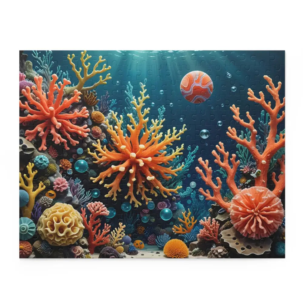 Coral Reef Jigsaw Puzzle featuring vibrant underwater coral reef scene for puzzle enthusiasts