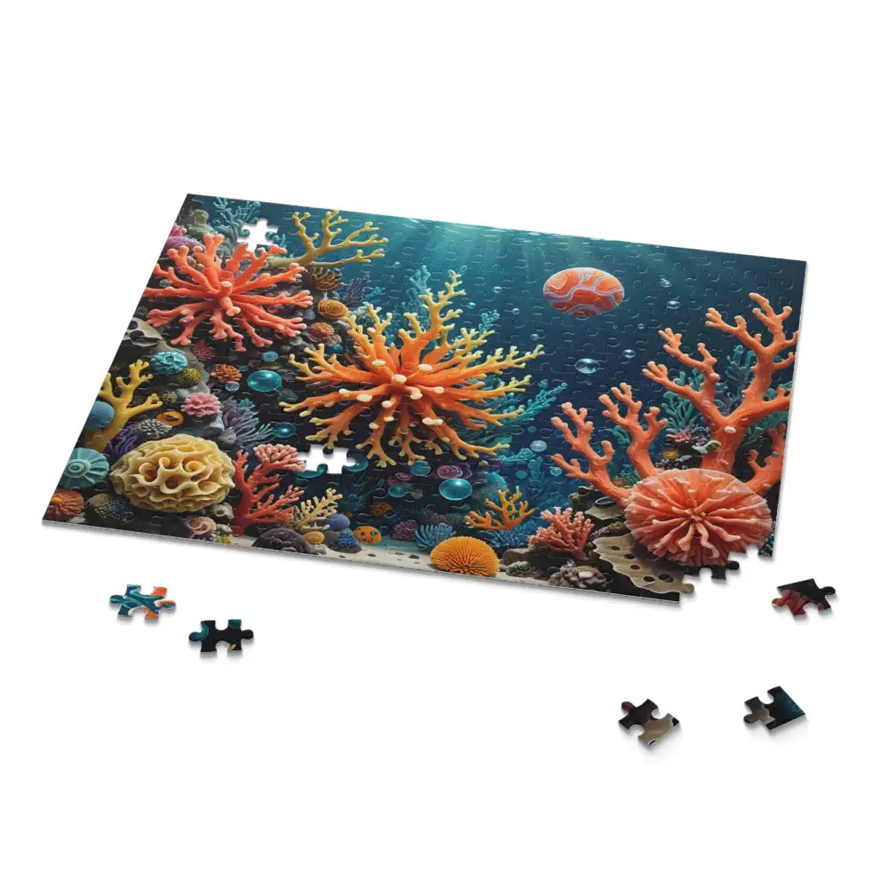 Coral Reef Jigsaw Puzzle showing colorful underwater coral landscape for Coral Reverie PixiOnyx