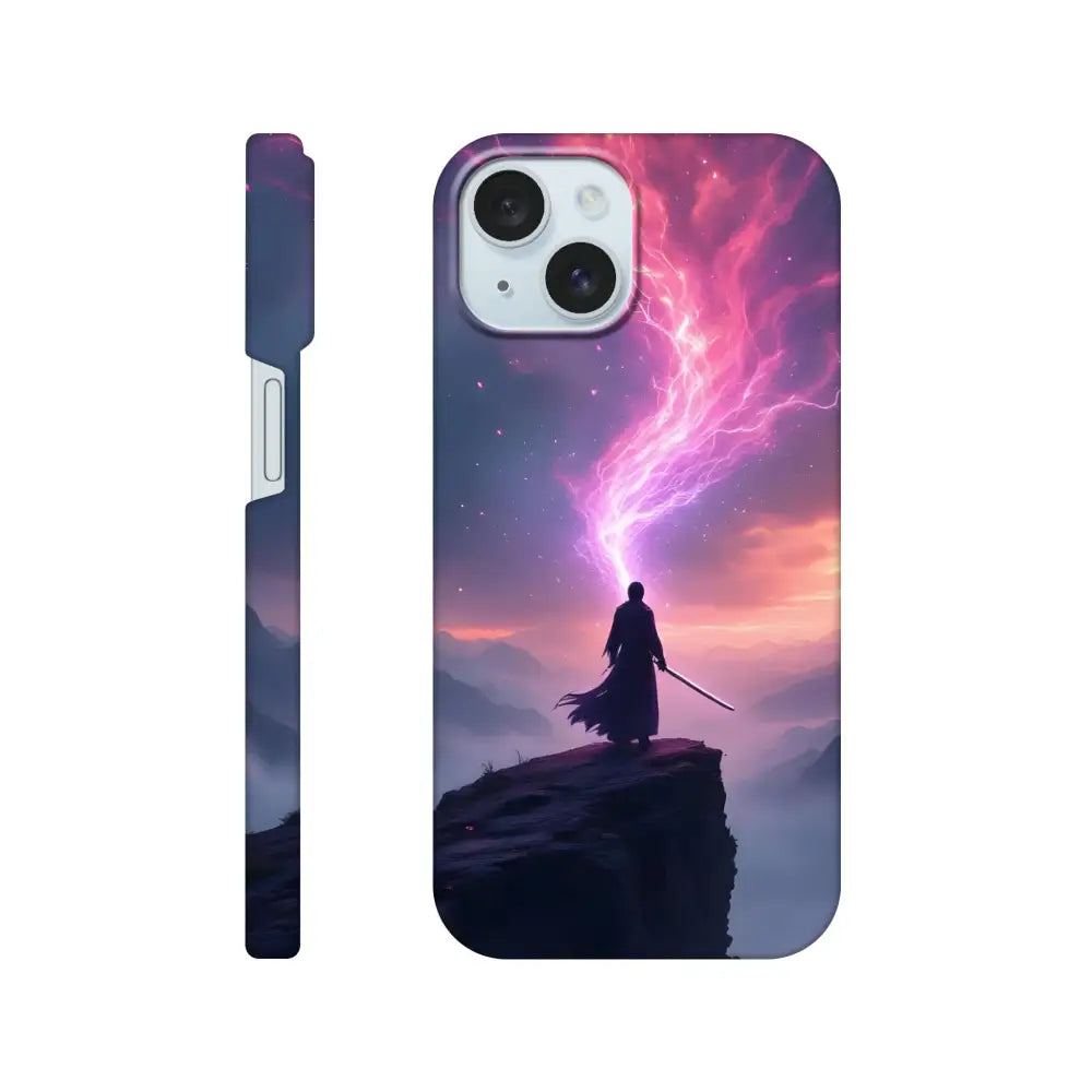 Artistic Cosmic Cliff iPhone Case Edge of Power PixiOnyx Slim Shell for stylish protection