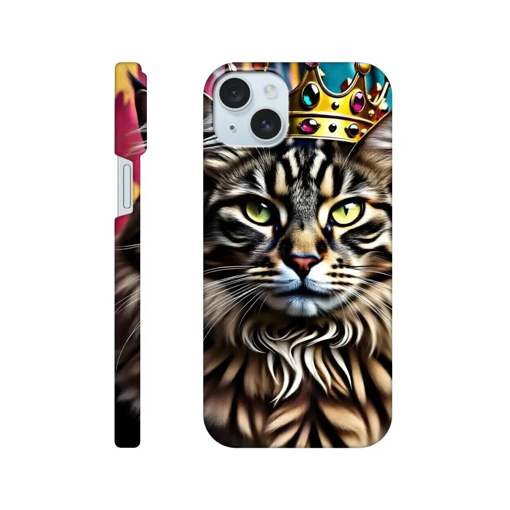 Cat-themed phone case for iPhone from Crown Meowjesty collection by PixiOnyx Urban Royalty Shell