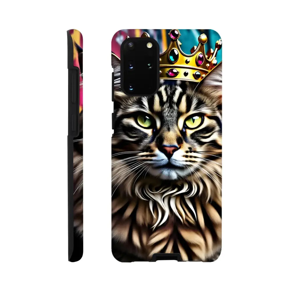 Cat-themed phone case for Samsung Crown Meowjesty Tough Cover by PixiOnyx