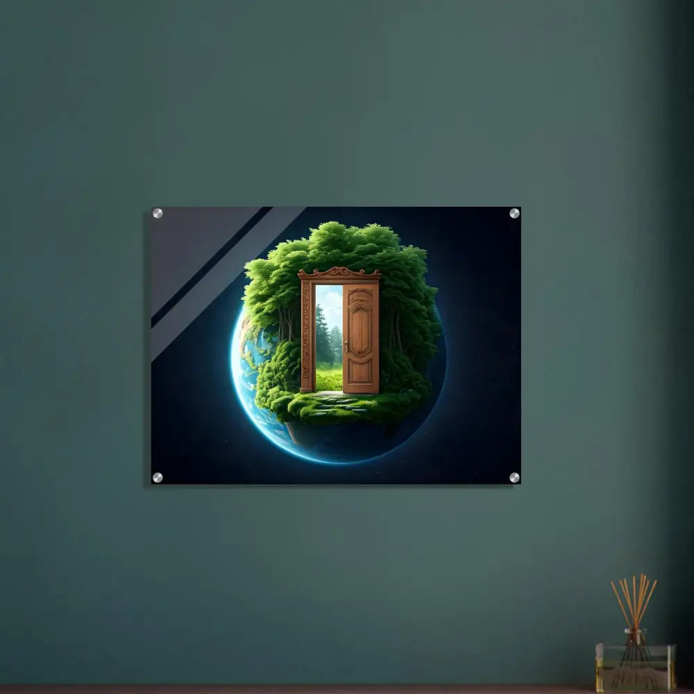 Nature-themed wall art in Door to Earth Acrylic Print by PixiOnyx Dreamcore