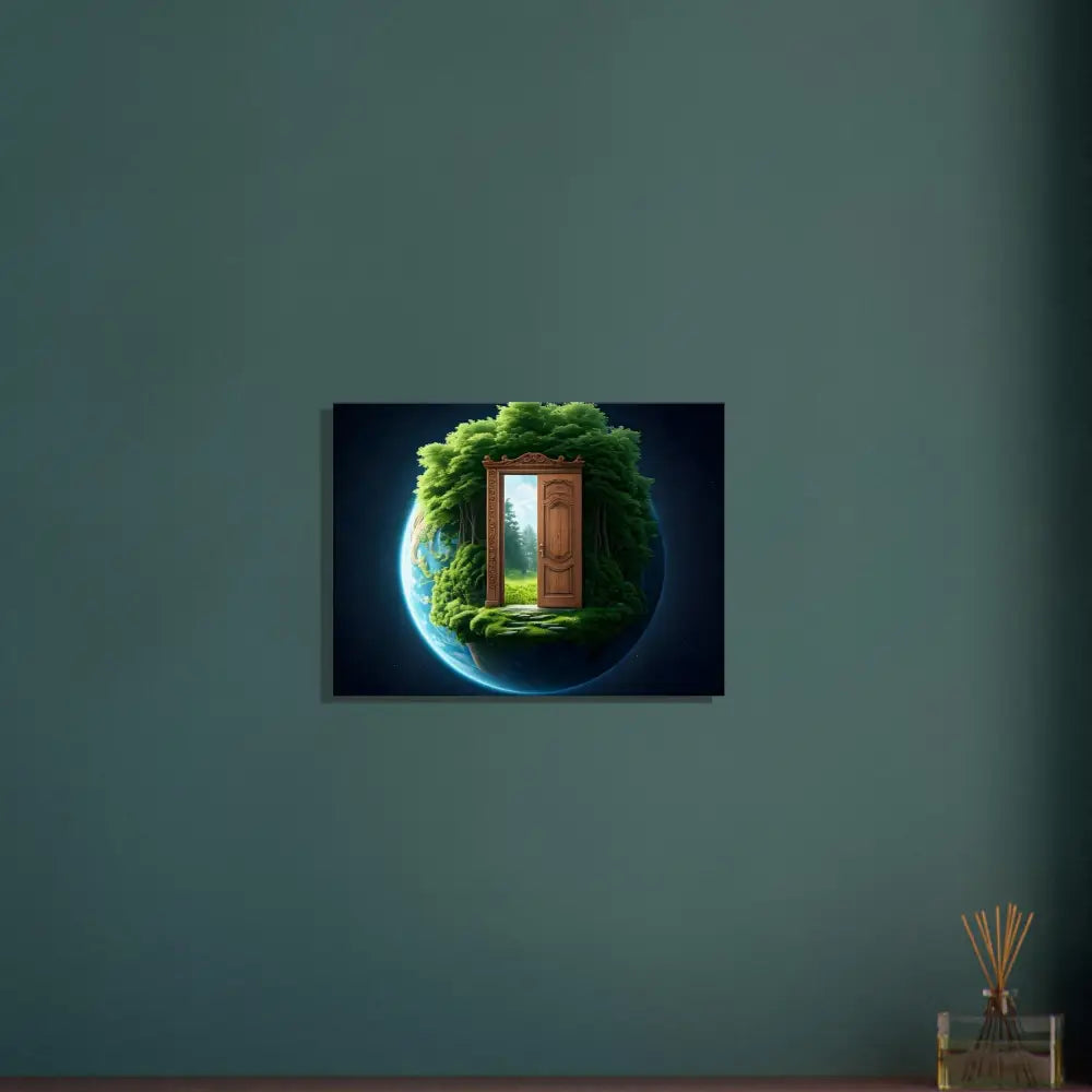 Nature-themed canvas print for Door to Earth Canvas The Lush Threshold Wall Art