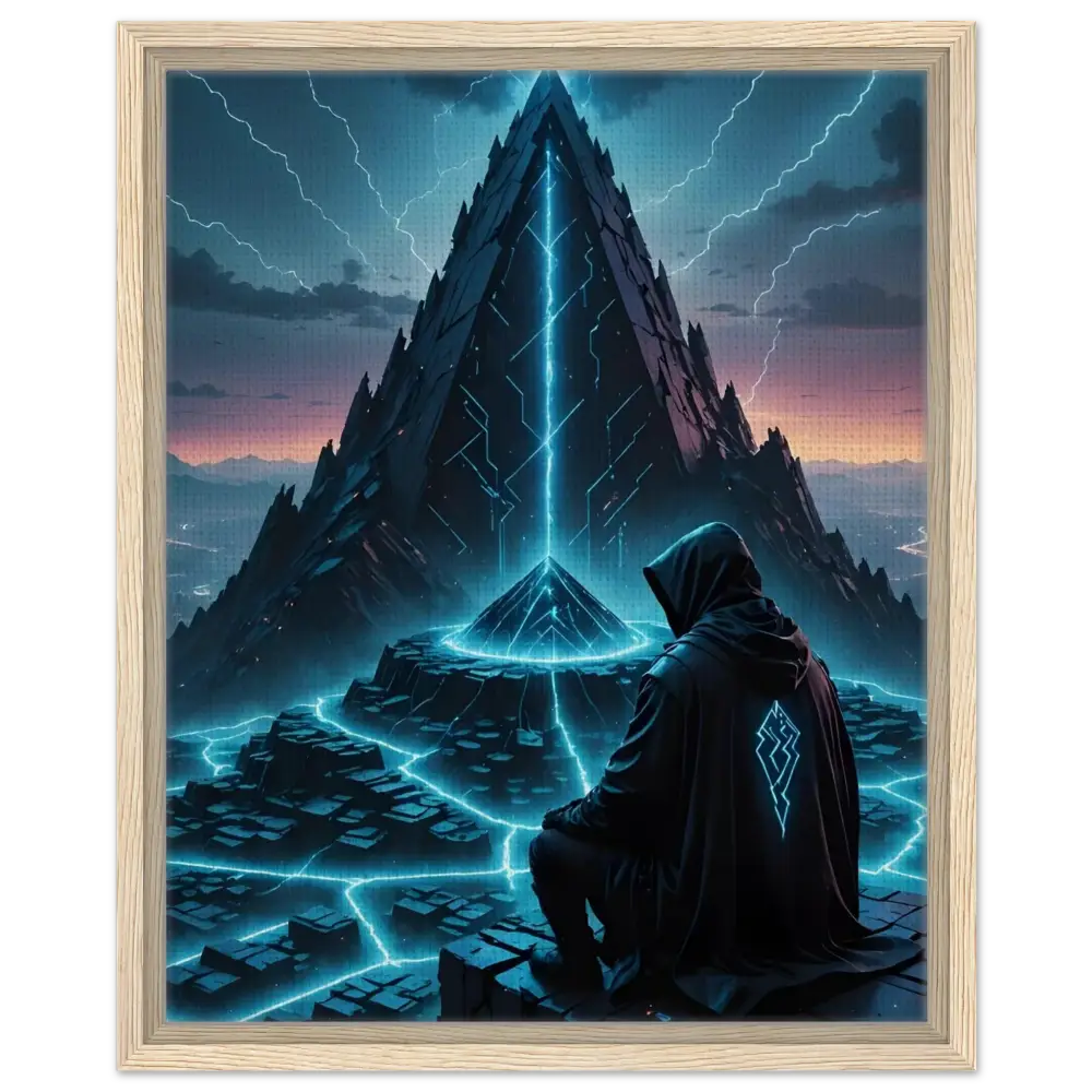 Framed fantasy artwork from Electric Ascension Canvas Edition displayed in a frame