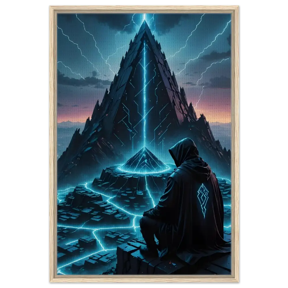 Framed fantasy artwork from Electric Ascension Canvas Edition in a decorative frame