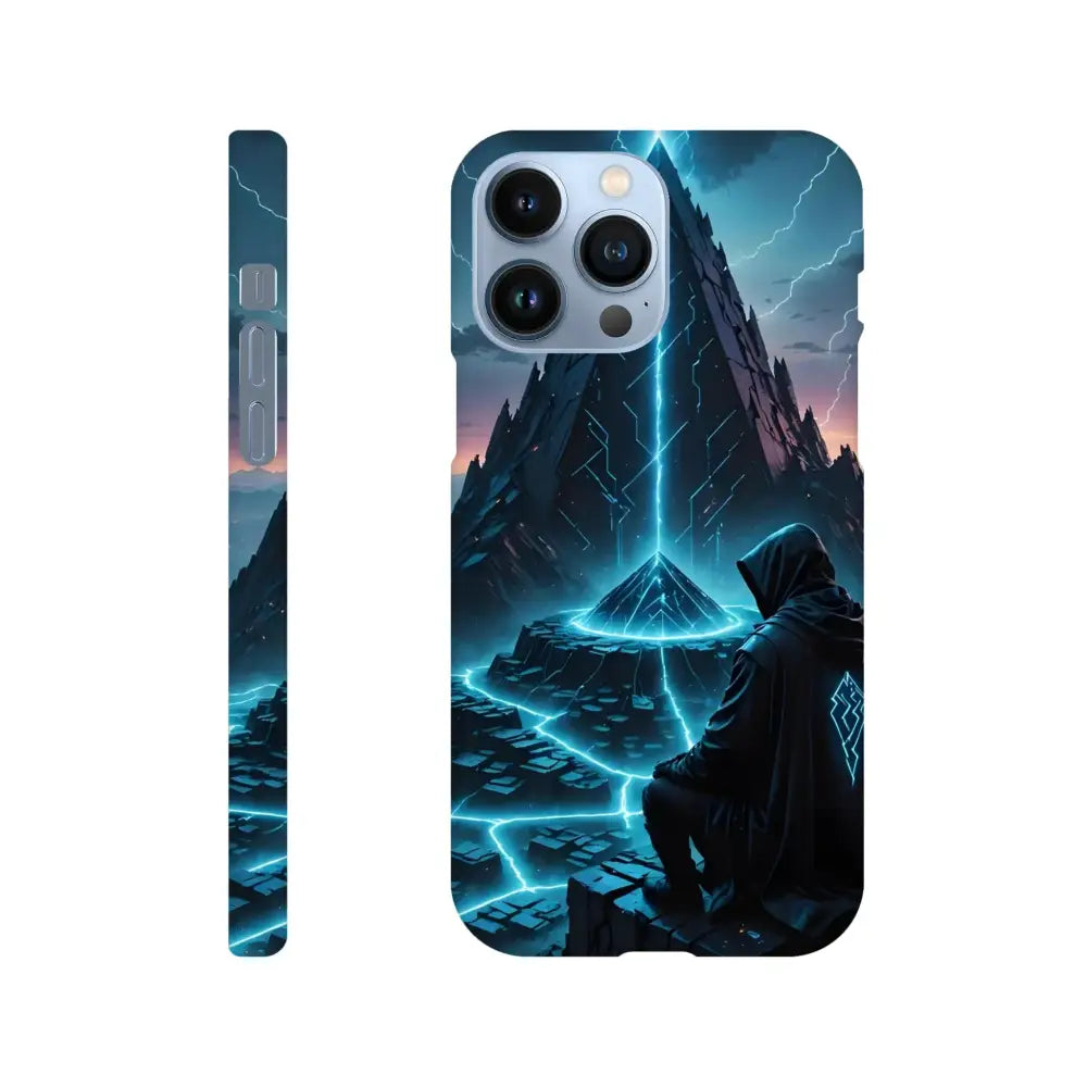 Electric Ascension iPhone Slim Case with a futuristic mystical design