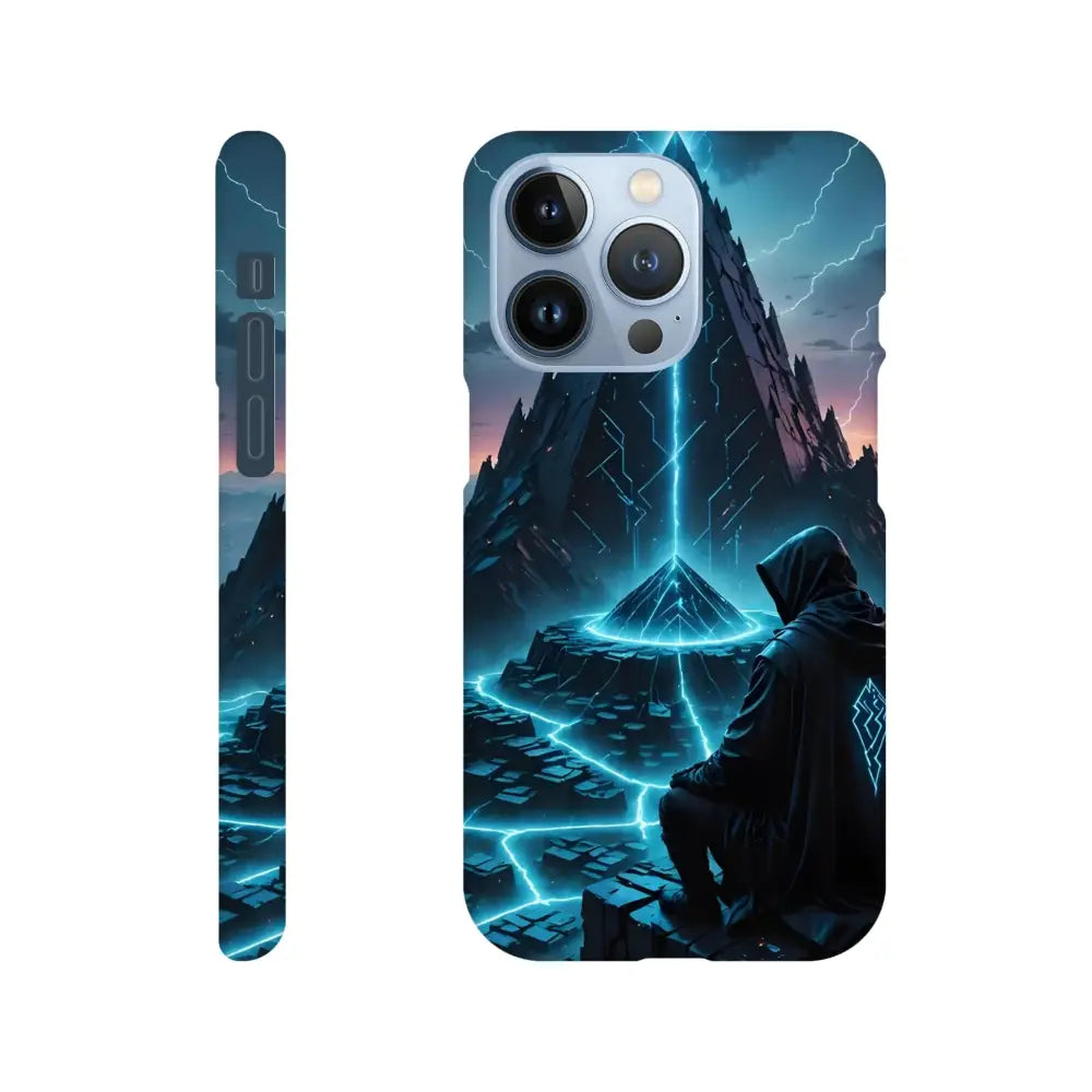Electric Ascension iPhone slim case with a mystical futuristic design