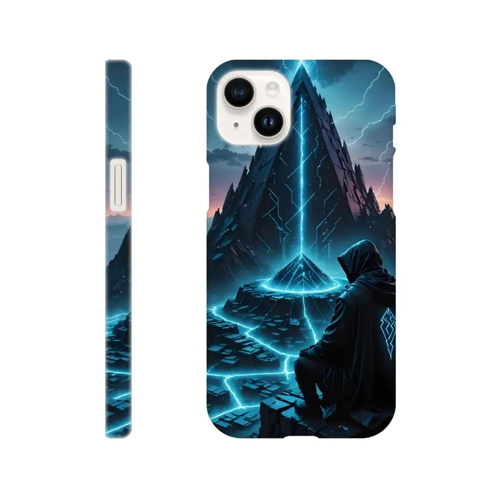 Electric Ascension iPhone Slim Case with futuristic pyramid design alt text