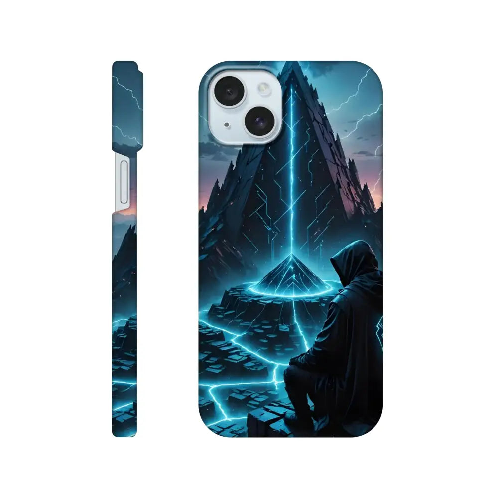 Electric Ascension iPhone Slim Case with futuristic mystical design