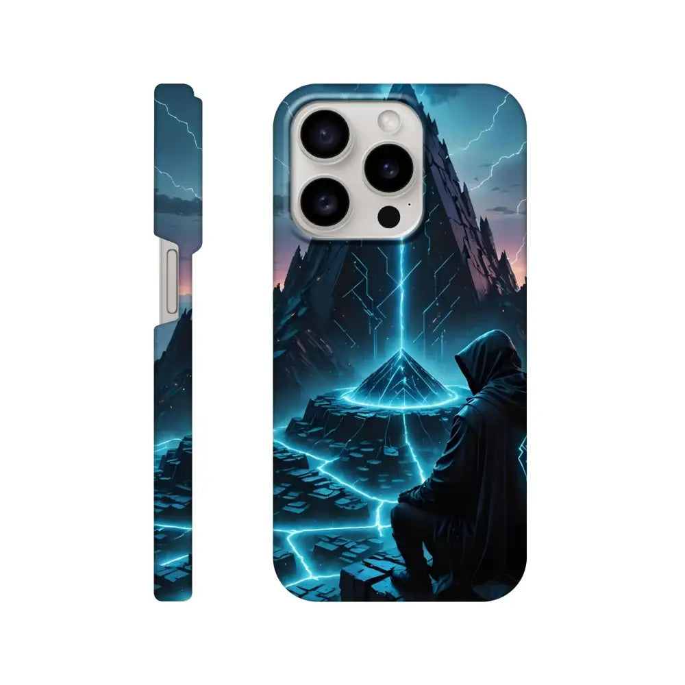 Electric Ascension iPhone Slim Case featuring a mystical scene design