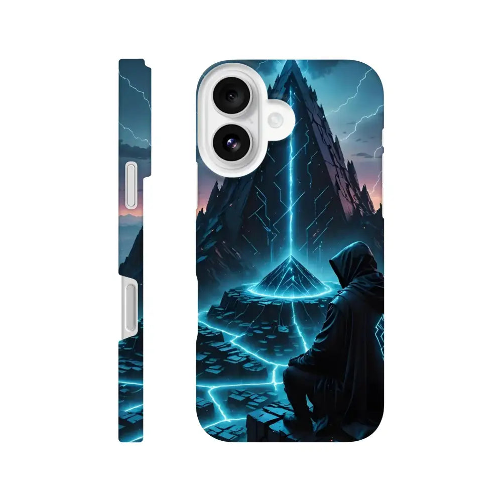 Electric Ascension iPhone Slim Case featuring a futuristic landscape design