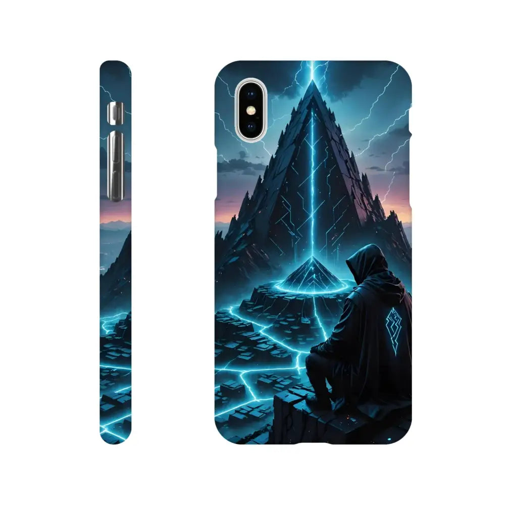 Electric Ascension iPhone Slim Case with mystical mountain design for stylish protection