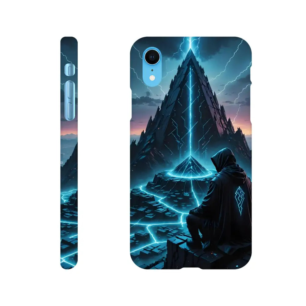 Electric Ascension iPhone Slim Case with a mystical mountain design