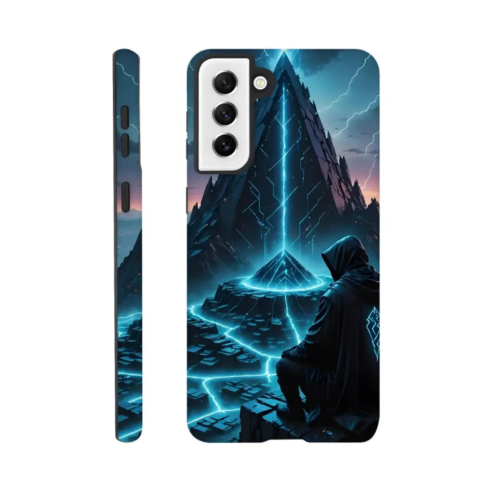 Electric Ascension Samsung Tough Case with futuristic pyramid design for Smartphones