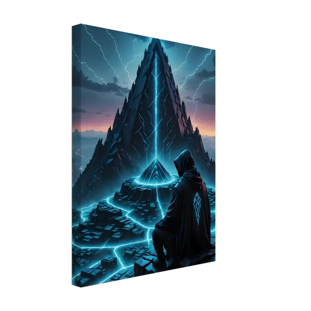 Fantasy-themed canvas print for Electric Ascension Wrapped Canvas artwork display