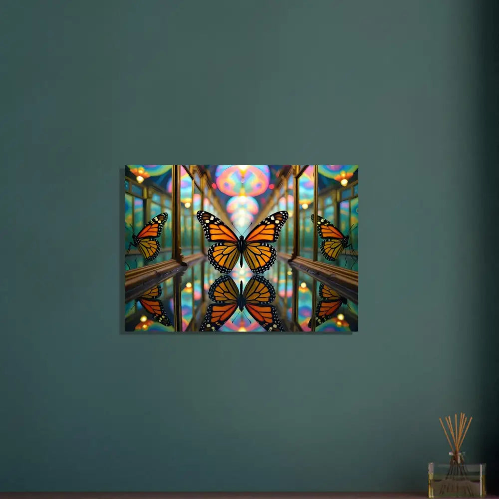 Butterfly reflection art on Fine Art Poster Butterfly Reflections by PixiOnyx