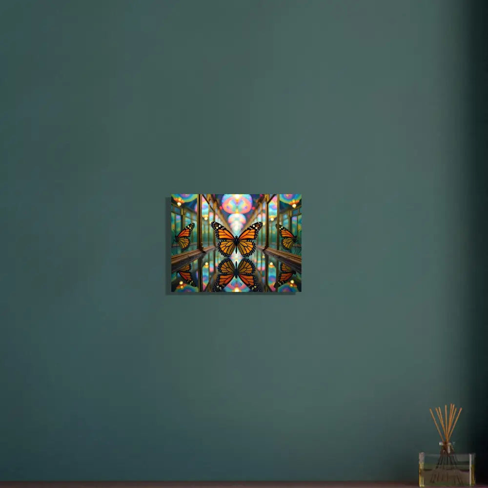 Butterfly kaleidoscope artwork poster titled Butterfly Reflections by PixiOnyx