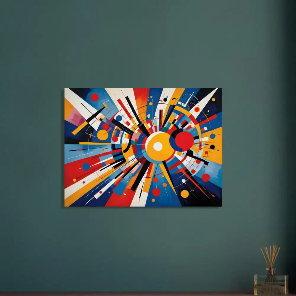 Abstract geometric painting from Celestial Motion Fine Art Poster by PixiOnyx