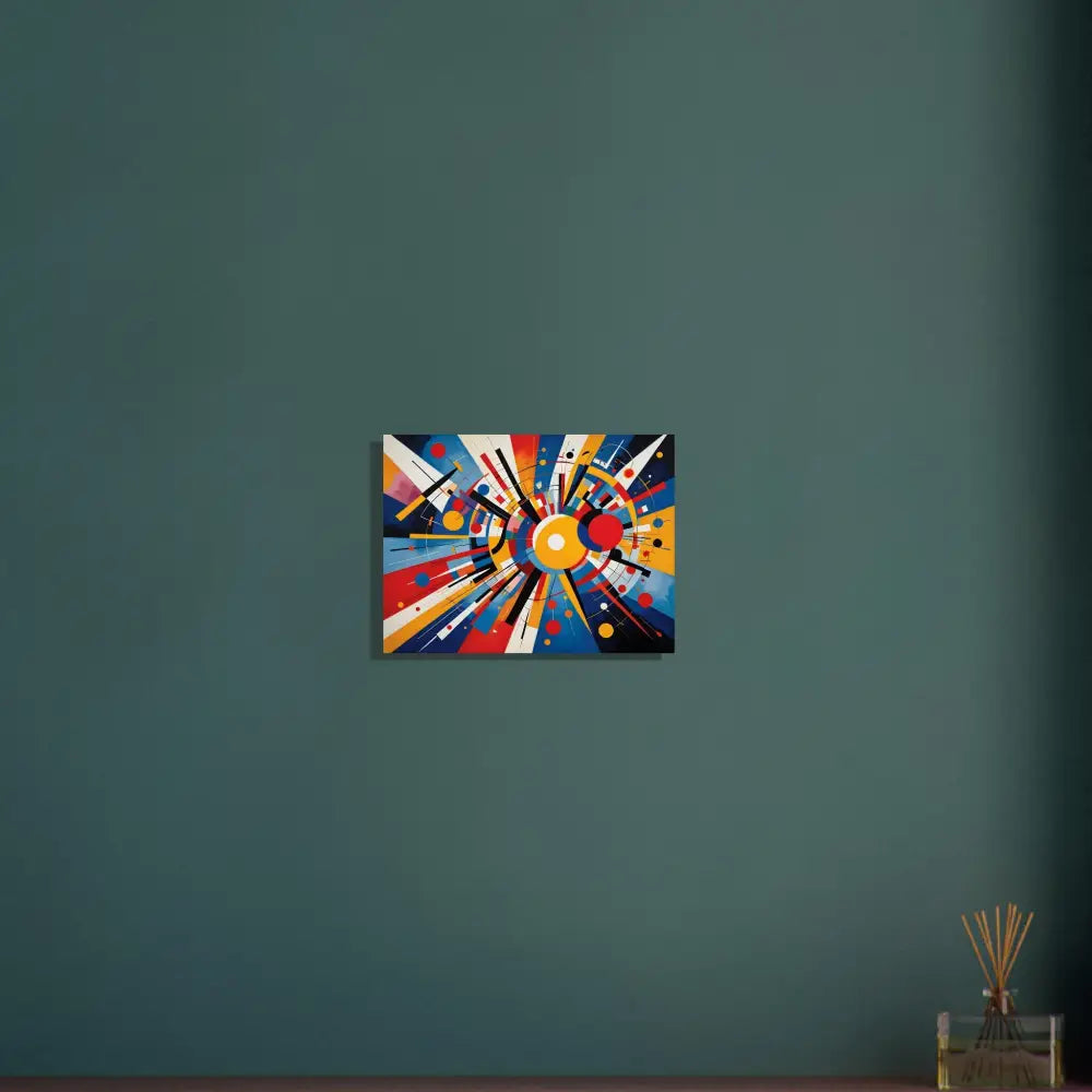 Abstract geometric painting featured on Fine Art Poster Celestial Motion PixiOnyx Abstract Dreamscape