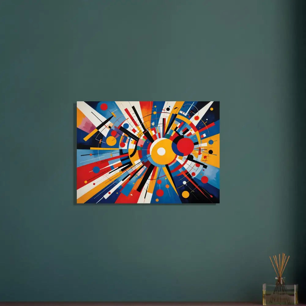 Abstract geometric painting from Celestial Motion Fine Art Poster by PixiOnyx