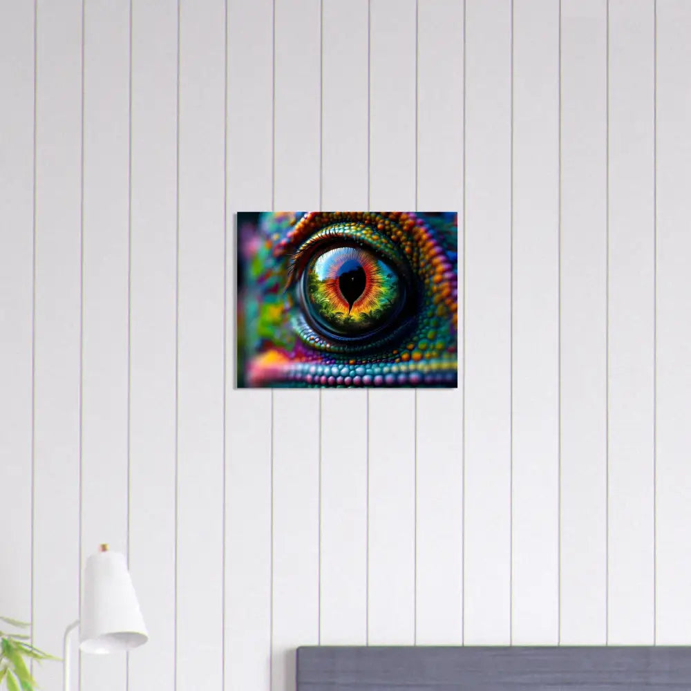 Colorful chameleon eye art on Fine Art Poster Chameleons Prism PixiOnyx Hypnotic Gaze