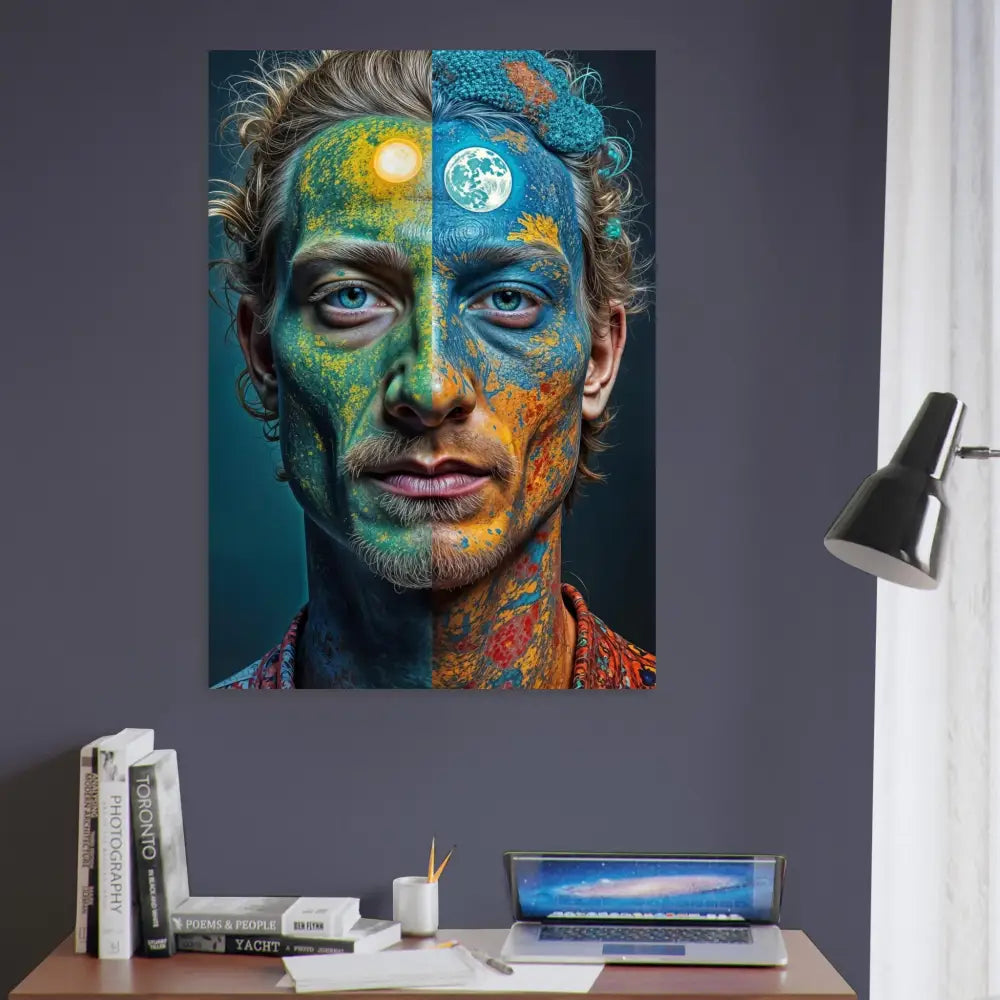 Artistic portrait canvas for Fine Art Poster Faces of the Wild Code by PixiOnyx