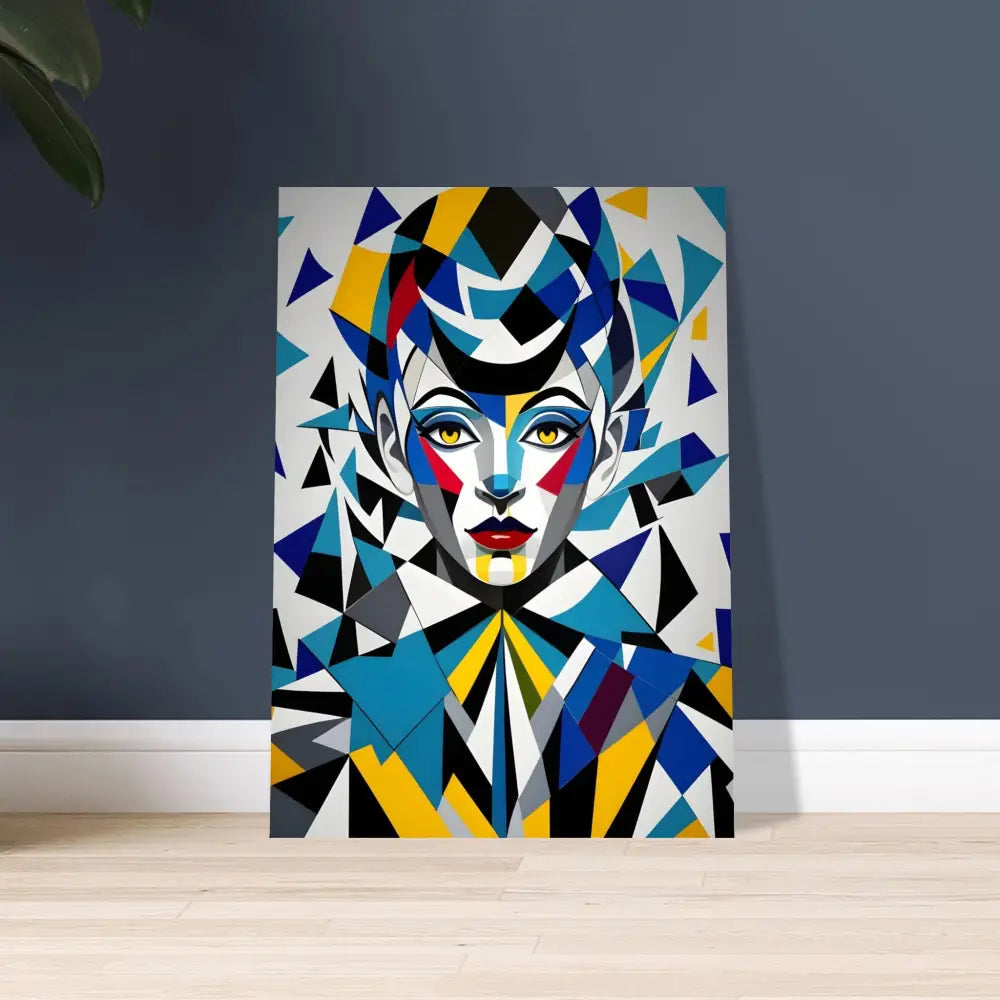 Geometric portrait art from Fine Art Poster Fragmented Muse PixiOnyx Modern Collection
