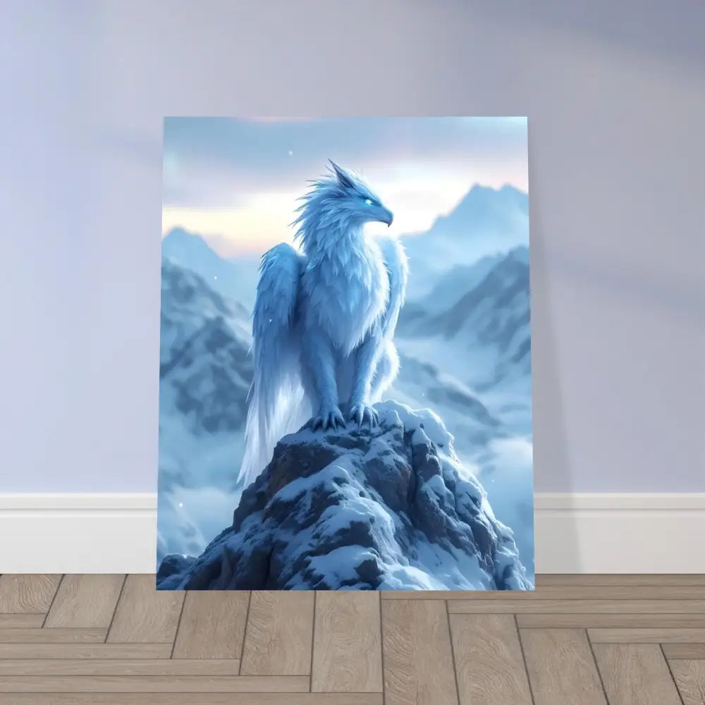 Fantasy art print of Frostpeak Gryphon for PixiOnyx Dreamscape Display
