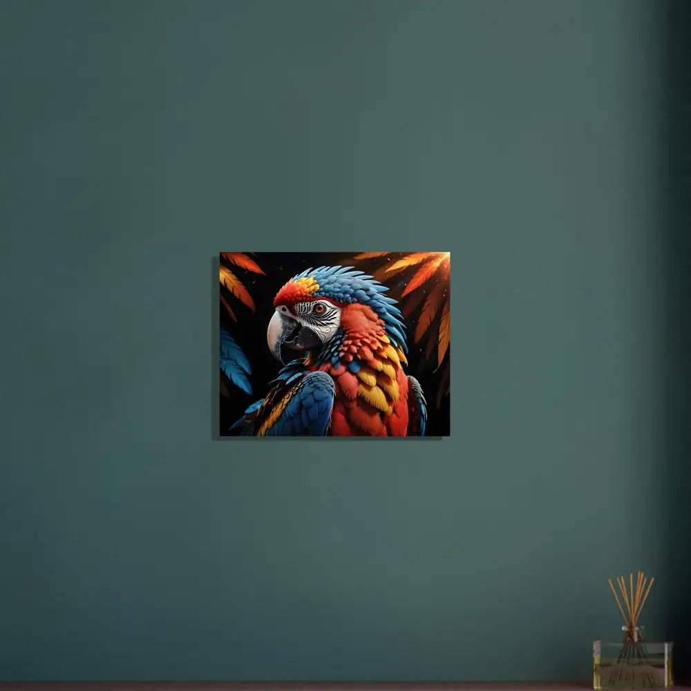 Colorful Macaw Painting from Fine Art Poster Macaw Ascendant PixiOnyx Avian Reverie