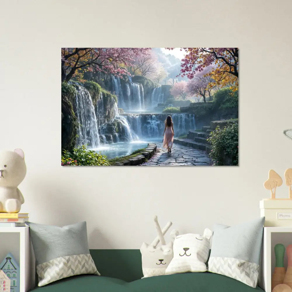 Waterfall landscape canvas print from PixiOnyx Dreamscape collection